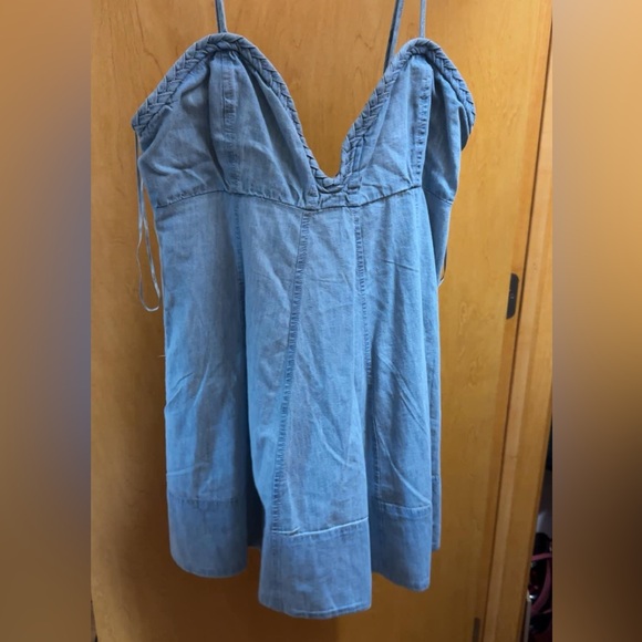 Free People Dresses & Skirts - Free People Light Blue Denim Mini Dress